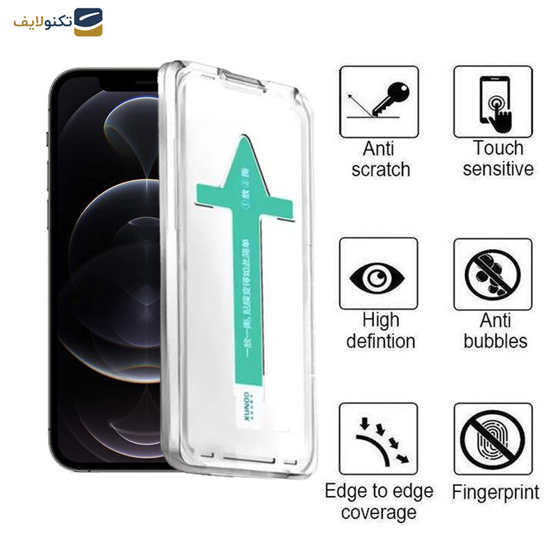 محافظ صفحه نمایش اپیکوی مدل Xundd Axe Easy install مناسب برای گوشی موبایل اپل iPhone 12 Pro Max - Epicoy Xundd Axe Easy install Glass Screen Protector For Apple iPhone 12 Pro Max