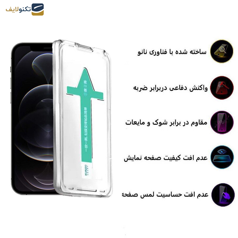 محافظ صفحه نمایش اپیکوی مدل Xundd Axe Easy install مناسب برای گوشی موبایل اپل iPhone 12 Pro Max - Epicoy Xundd Axe Easy install Glass Screen Protector For Apple iPhone 12 Pro Max