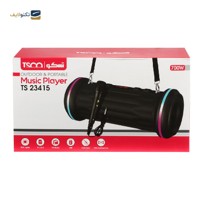 اسپیکر بلوتوثی قابل حمل تسکو مدل TS 23415 - TSCO TS 23415 Bluetooth Portable Speaker