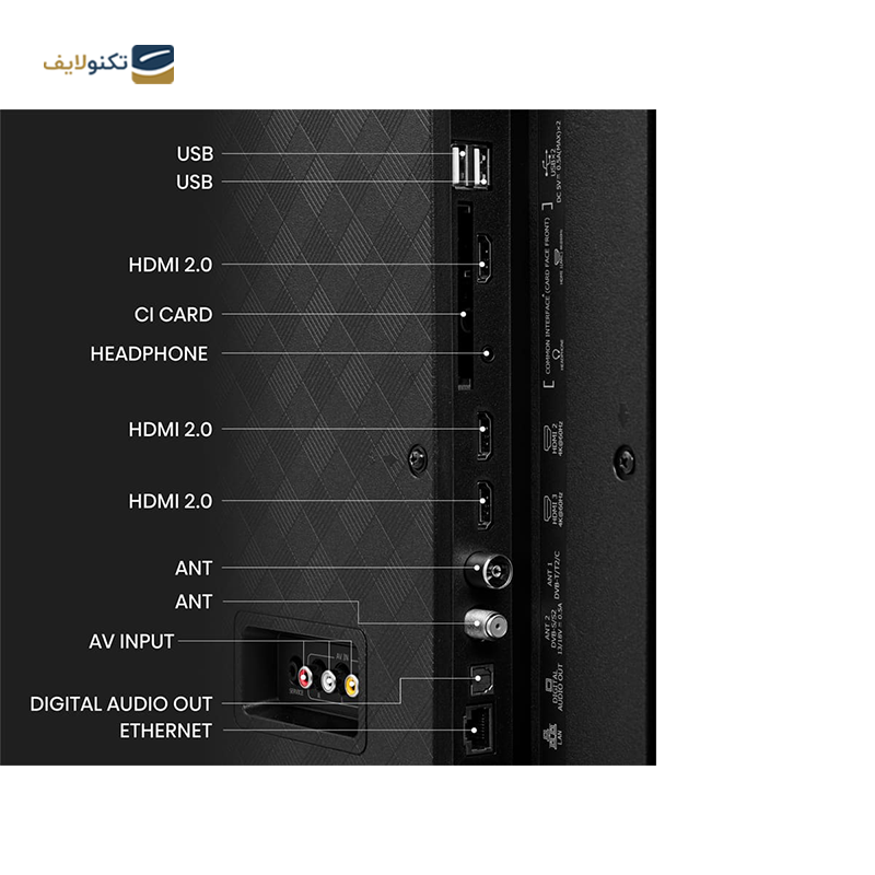 تلویزیون کیو ال ای دی هایسنس مدل 55E7K سایز 55 اینچ - Hisense 55E7K QLED TV 55 Inch