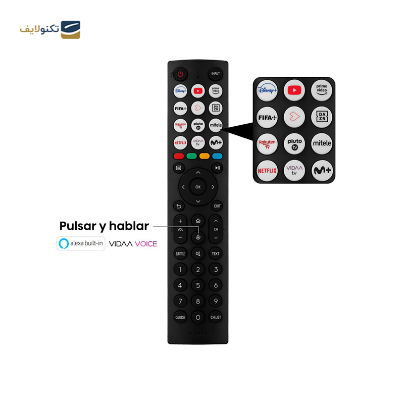تلویزیون کیو ال ای دی هایسنس مدل 55E7K سایز 55 اینچ - Hisense 55E7K QLED TV 55 Inch