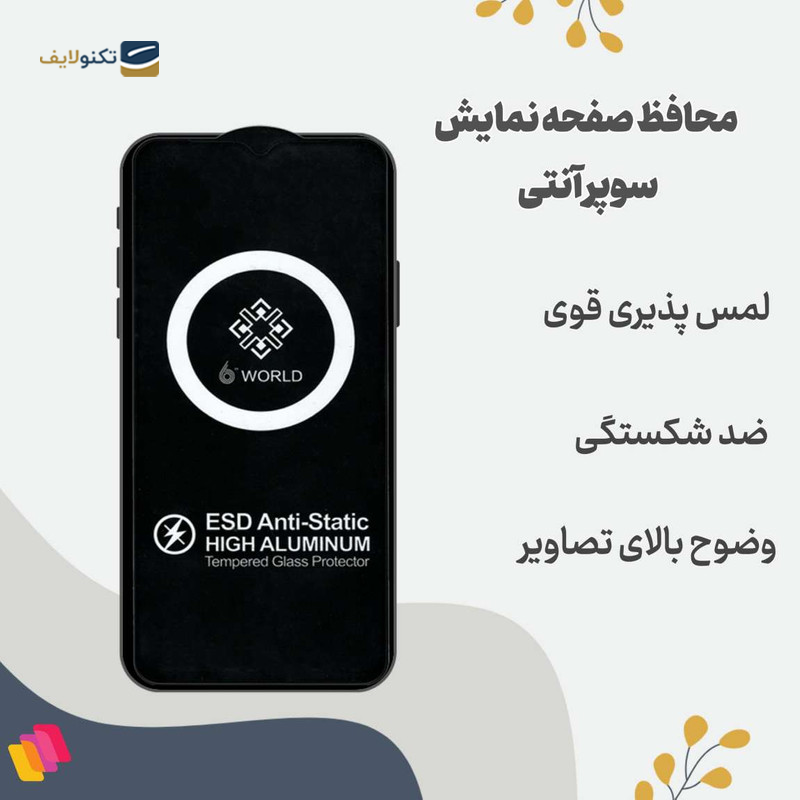 گلس گوشی اپل iPhone 14 شهر گلس مدل ANTIESDSH - Shahr Glass ANTIESDSH Apple iPhone 14 Screen Protector