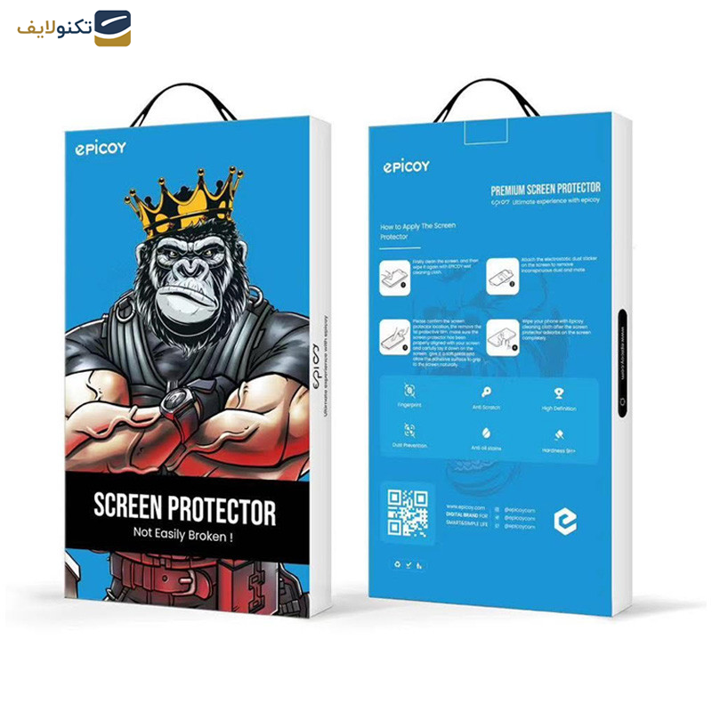 محافظ صفحه نمایش اپیکوی مدل Mobealo-AntiStatic مناسب برای گوشی موبایل سامسونگ Galaxy S24 Ultra - Epicoy Mobealo-AntiStatic Glass screen protector for Samsung Galaxy S24 Ultra