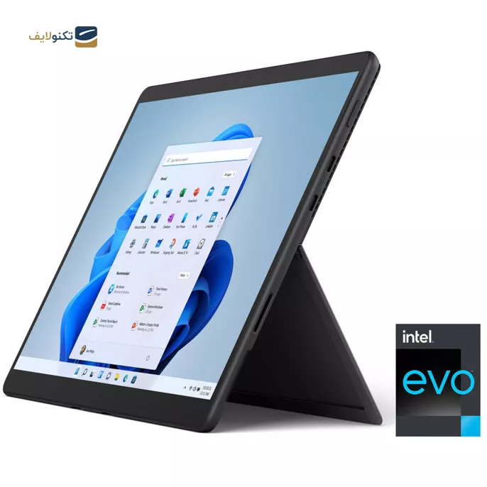  تبلت 13 اینچی مایکروسافت مدل Surface Pro 8 i7 ظرفیت 256 گیگابایت- رم 16 گیگا‌بایت - Microsoft Surface Pro 8 Core i7 / RAM 16GB 256GB SSD Tablet