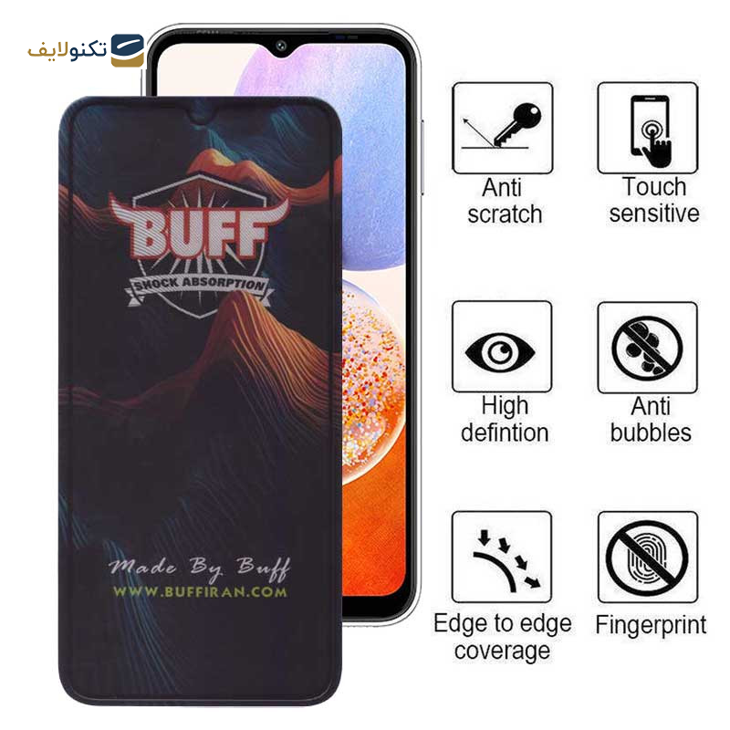 محافظ صفحه نمایش 5D بوف مدل Mountain-G مناسب برای گوشی موبایل سامسونگ Galaxy A14 4G / 5G / A13 4G / 5G / A23 4G / 5G - Buff 5D Mountain-G Glass Screen Protector For Samsung Galaxy A14 4G / 5G / A13 4G / 5G / A23 4G / 5G