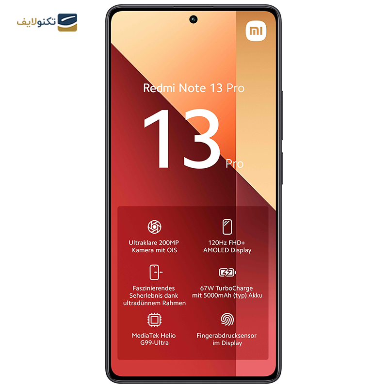 گوشی موبایل شیائومی مدل Redmi Note 13 Pro 4G ظرفیت 512 گیگابایت رم 12 گیگابایت - Xiaomi Redmi Note 13 Pro 4G 512/12GB