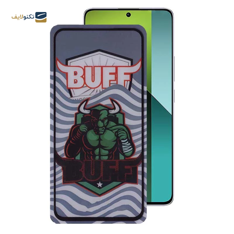 گلس گوشی شیائومی Redmi Note 13 بوف مدل Super Power 5D - Buff 5D Super Power Glass Screen Protector For Xiaomi Redmi Note 13